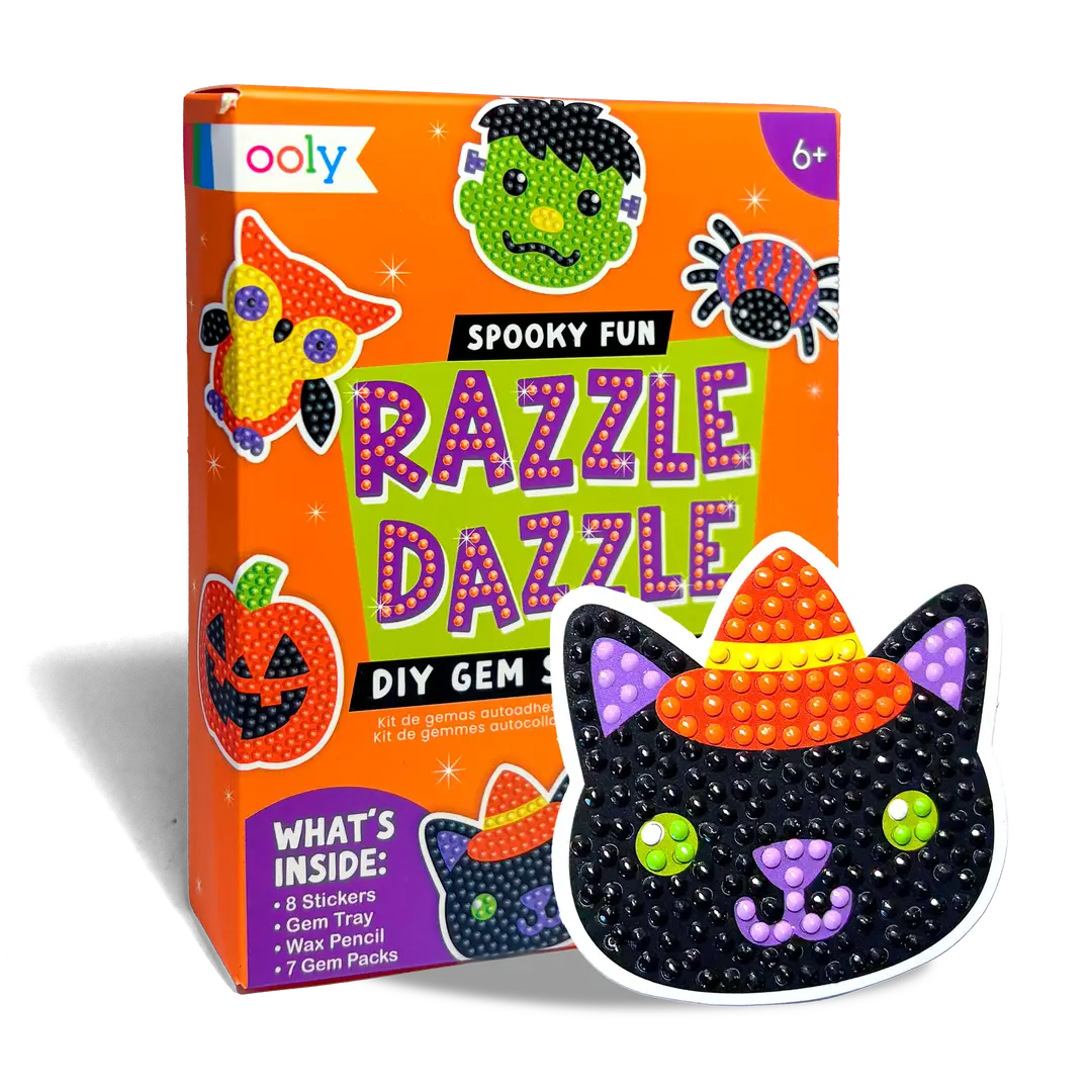 OOLY Mini Razzle Dazzle Diy Gem Sticker Kit - Spooky Fun