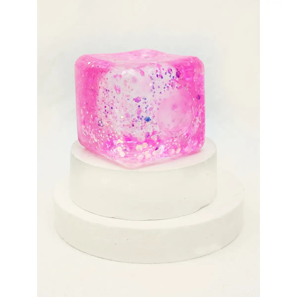 Love and Repeat Viral Glitter Ice Cube Squishy Toy - Assortment - 1 Piece