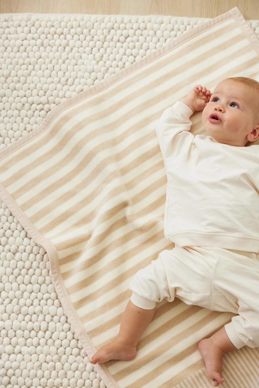 ChappyWrap Sweet Pea Stripe Oak Mini Blanket