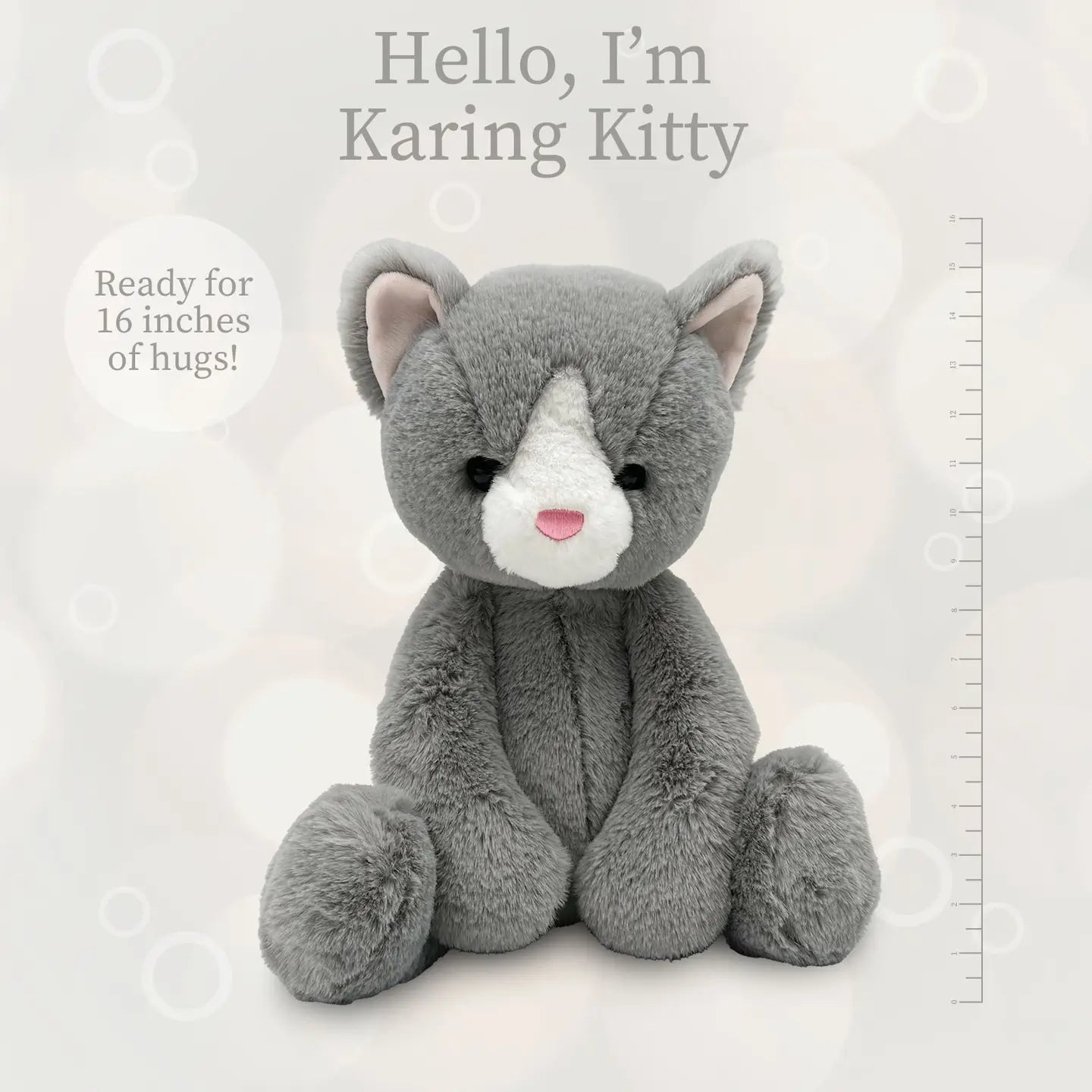 Beverly Hills Teddy Bear Company World's Softest Lushee 16 Inch -  Karing Kitten