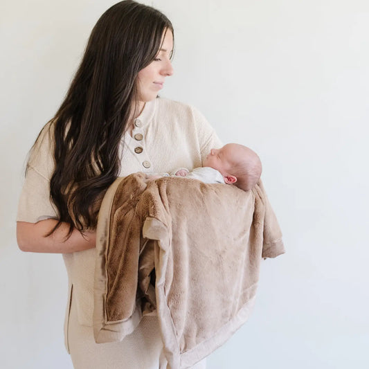 Saranoni Receiving Lush Blanket - Hazelnut