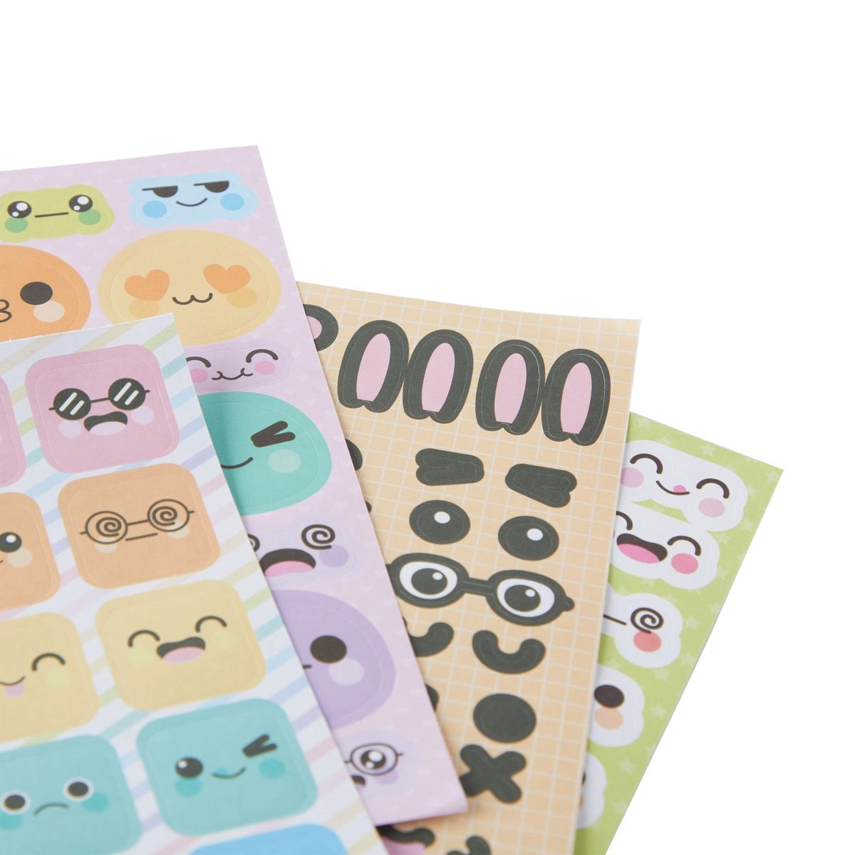 OOLY Stickiville Stickers: Cute Expressions - Book (10 Sheets)