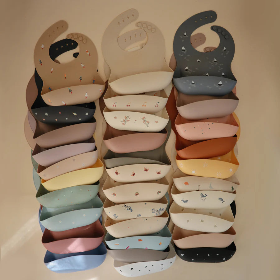 Mushie Silicone Baby Bib - Boat