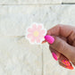 The Baby Cubby Daisy Sticker - Pink