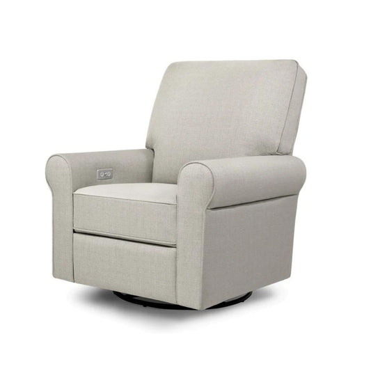 Monogram by Namesake Monroe Pillowback Power Recliner (Franklin and Ben) - Performance Grey Eco Twill