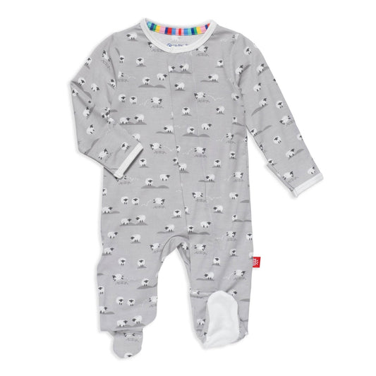 Magnetic Me Modal Magnetic Footie - Baa Baa Baby - Gray