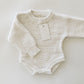 Oat and Co Chunky Knit Onesie - Dove