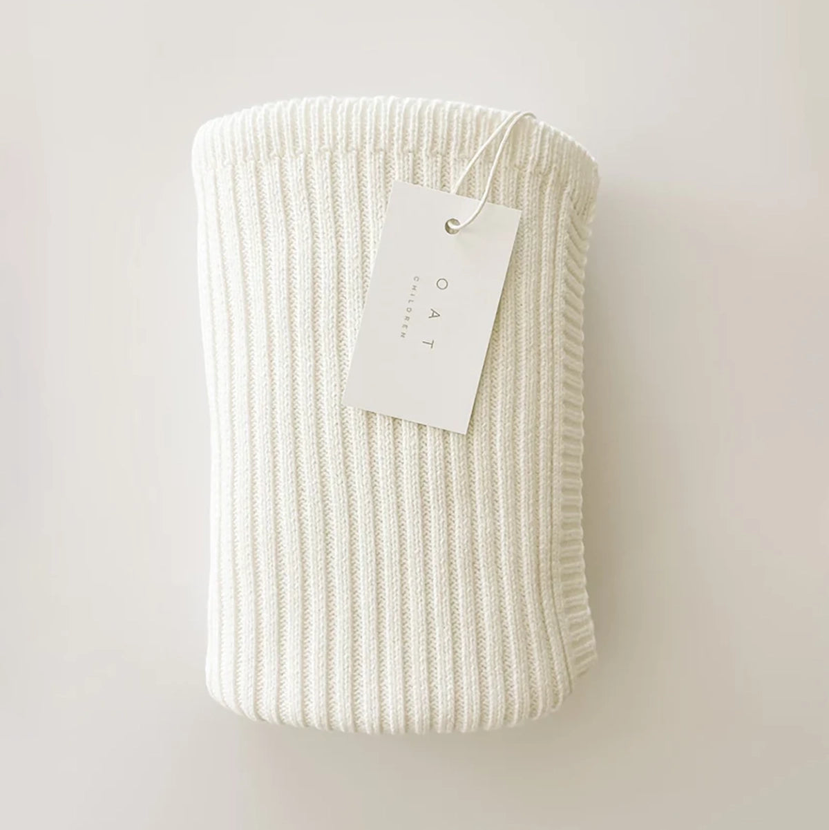 Oat and Co Ribbed Knit Blanket