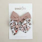 Emi Lei Alligator Clip Bow Set