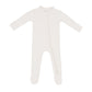 Kyte Baby Ribbed Zipper Footie - Oat