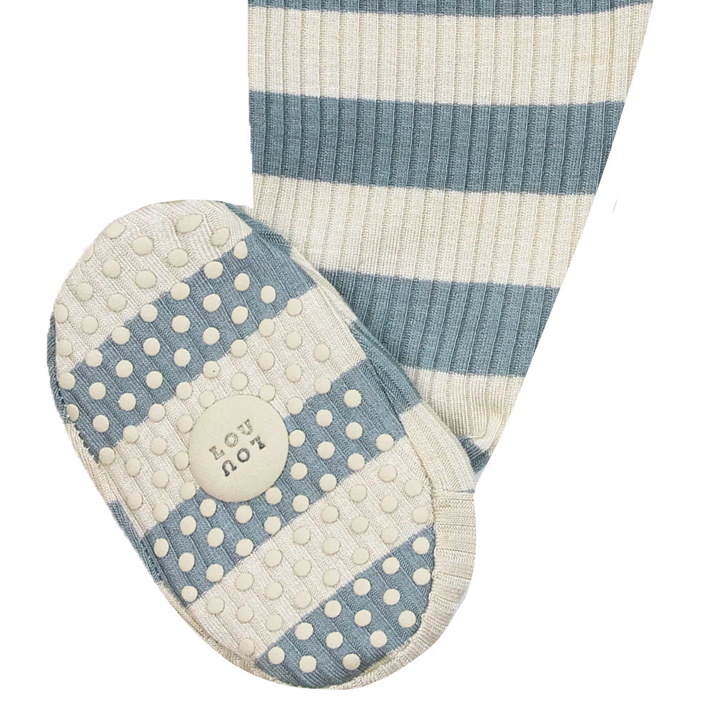 Lou Lou and Company Ribbed Zipper Footie - Lincoln