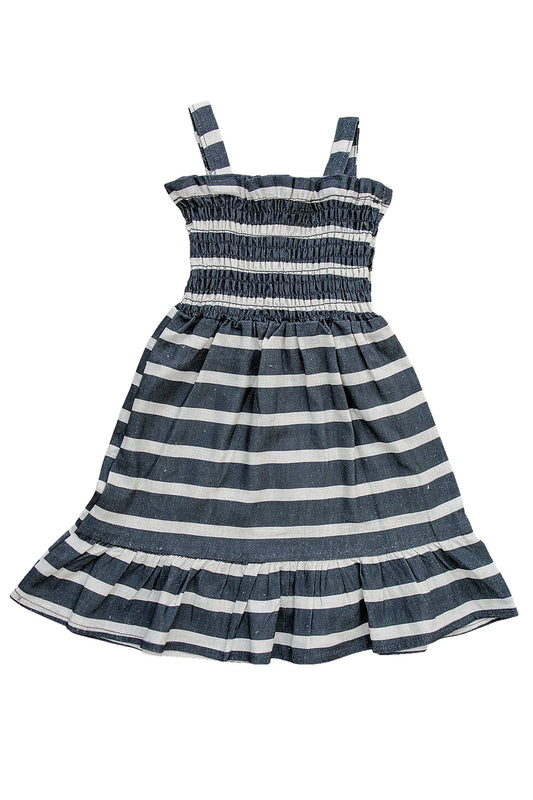 Mebie Baby Linen Dress - Stripe