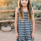 Mebie Baby Linen Dress - Stripe