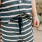 Mebie Baby Linen Cotton Shorts - Stripe