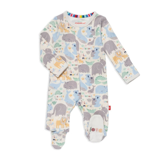 Magnetic Me Organic Cotton Magnetic Footie - Little Lovin