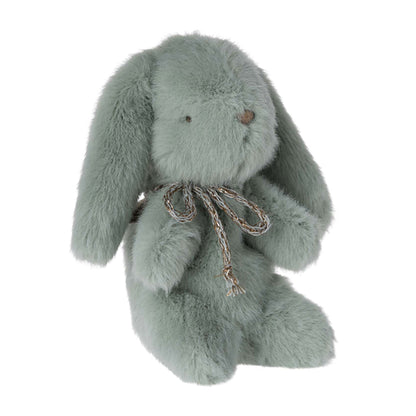 Maileg Plush Bunny - Mini - Mint with Blue Bow