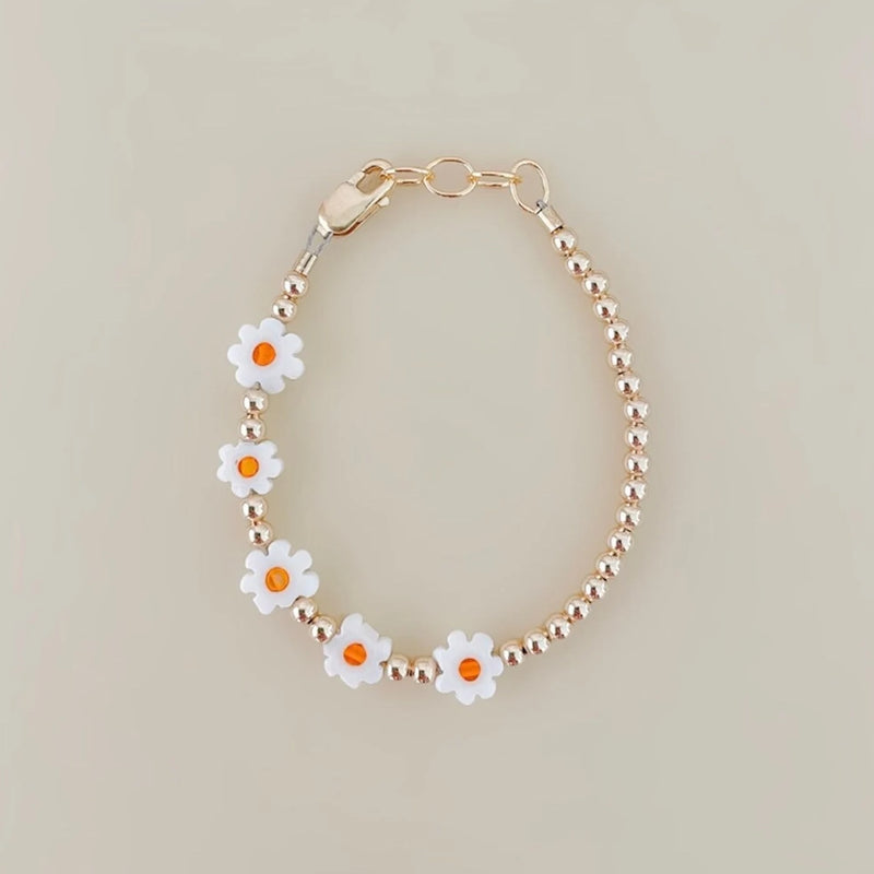 LittleLundsCo Baby Bracelet - Gold Daisy