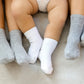 Burts Bees Solid Organic Cotton Baby Crew Socks 6 Pack - Cloud