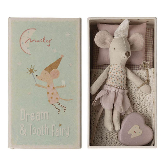 Maileg Tooth Fairy Mouse - Little Sister in Matchbox
