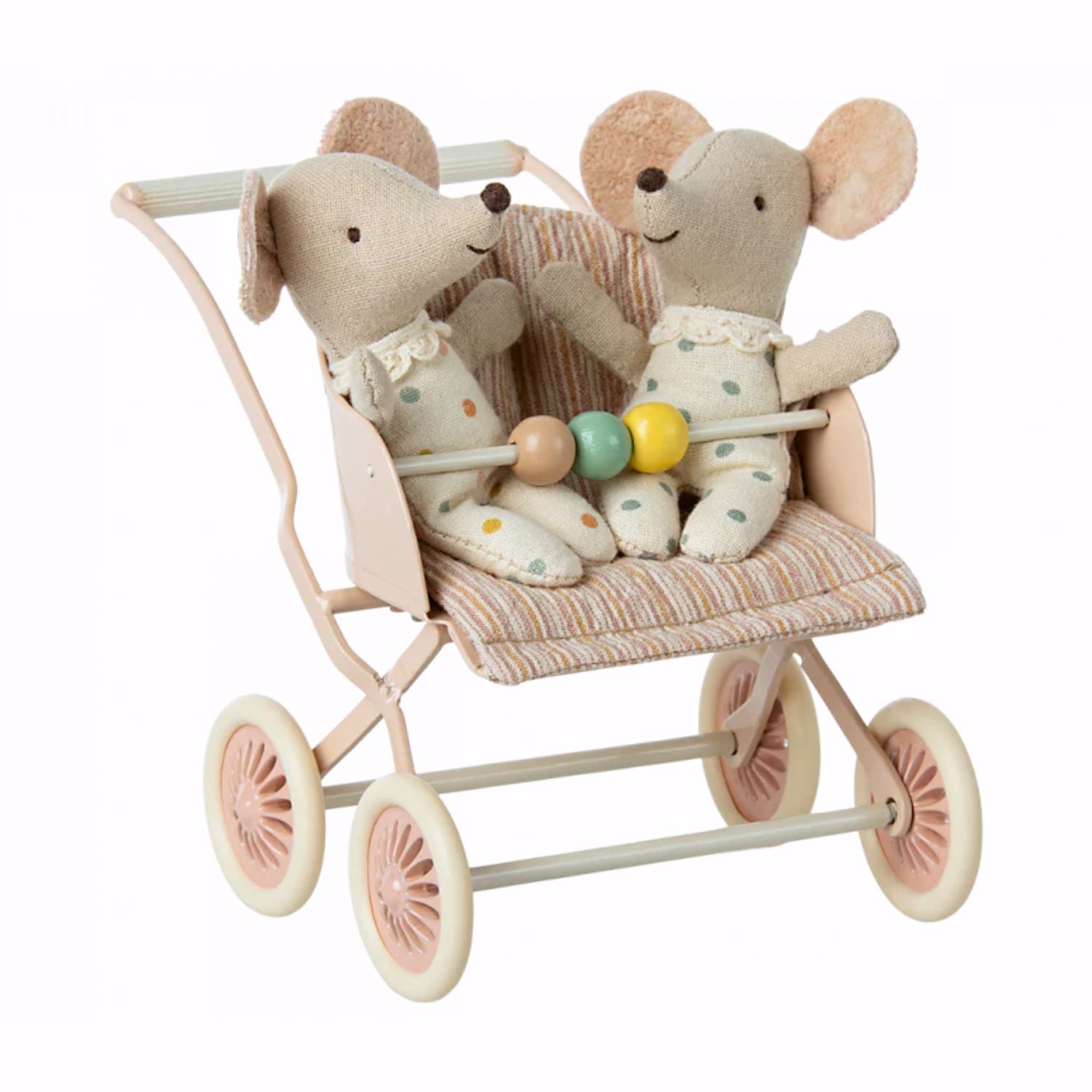 Maileg Baby Mouse Stroller - Rose