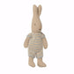 Maileg Micro Rabbit in Striped Knit Romper - Light Blue