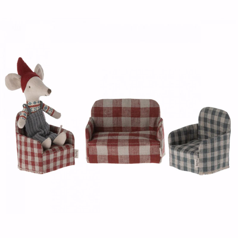 Maileg Mouse Sofa Chair and couch set