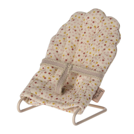 Maileg MY Size Babysitter - Scallop Edge - Pink / Yellow Polka Dot
