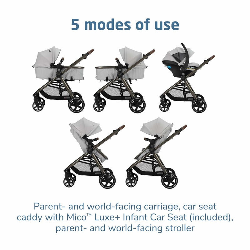 how to open a maxi cosi stroller Maxi-Cosi Zelia2 Luxe+ 5-in-1 Travel System with Mico Luxe+