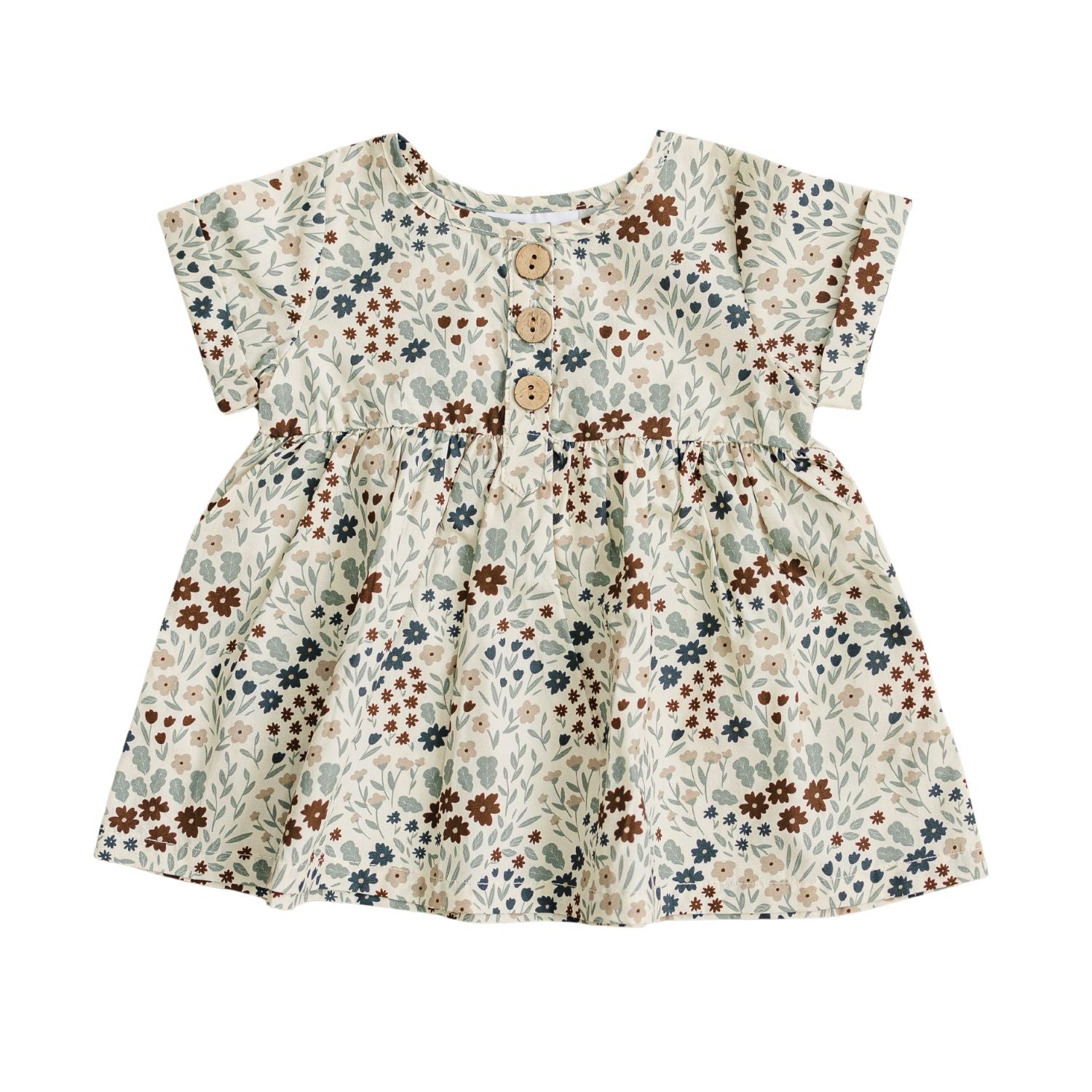 Mebie Baby Cotton Dress - Bloom