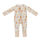 Mebie Baby Bamboo Zipper Pajama - Blush Bunny