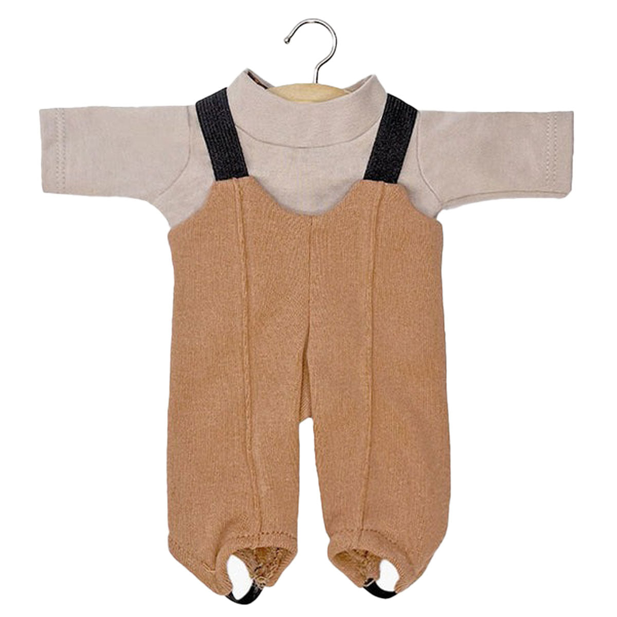 Minikane Doll Clothing - Popeye Spindle Set - Brown Sugar Fleece / Linen Jersey