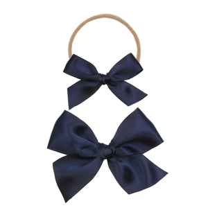 Lou Lou and Company Satin Bow Headband - Small