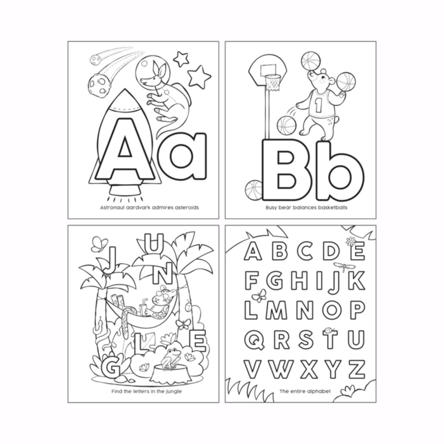 OOLY Toddler Coloring Book - ABC Amazing Animals