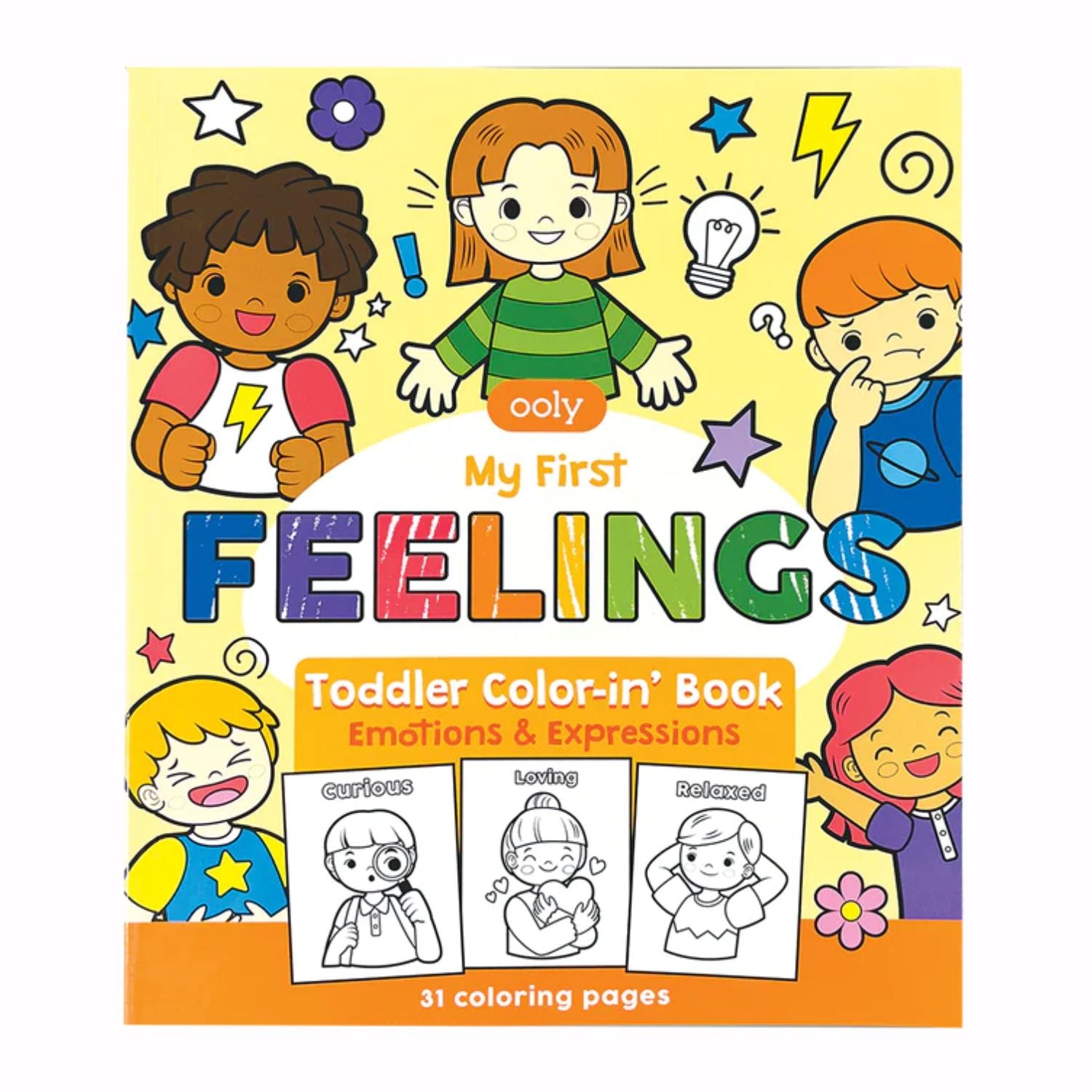 OOLY Toddler Coloring Book - Feelings