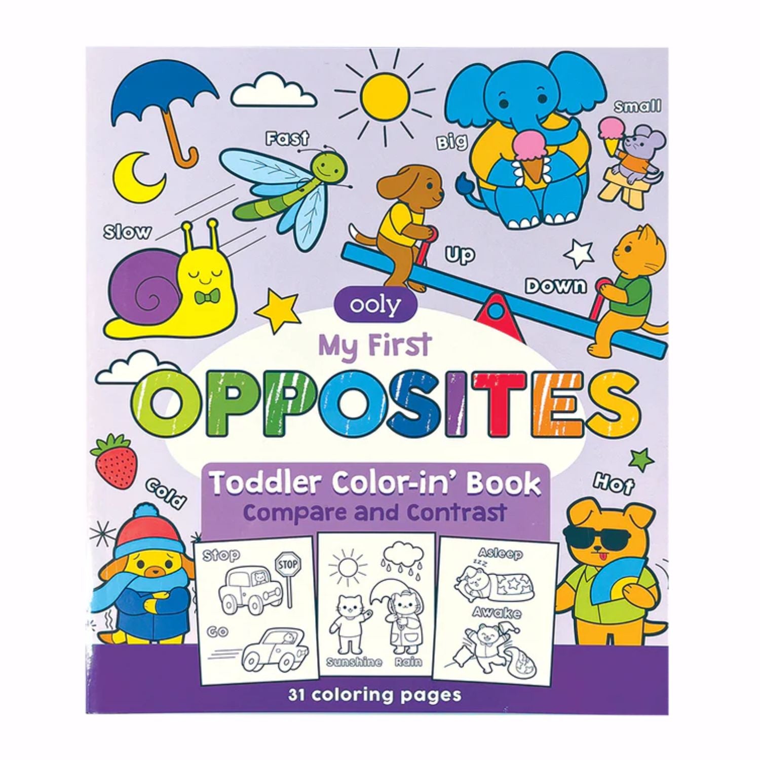 OOLY Toddler Coloring Book - Opposites