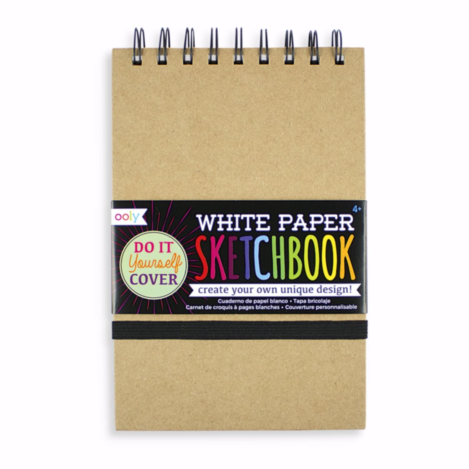 OOLY DIY Cover White Paper Sketchbook
