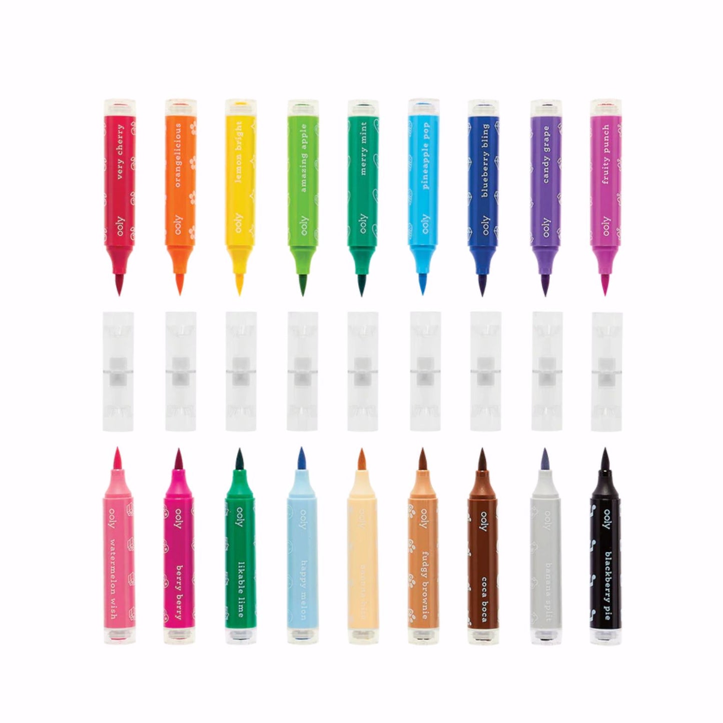 OOLY Stampables Scented Double-Ended Stamp Markers - Set of 18