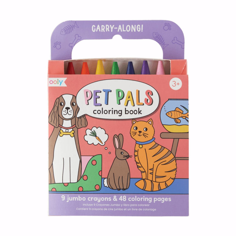 OOLY Carry Along Coloring Book Set - Pet Pals