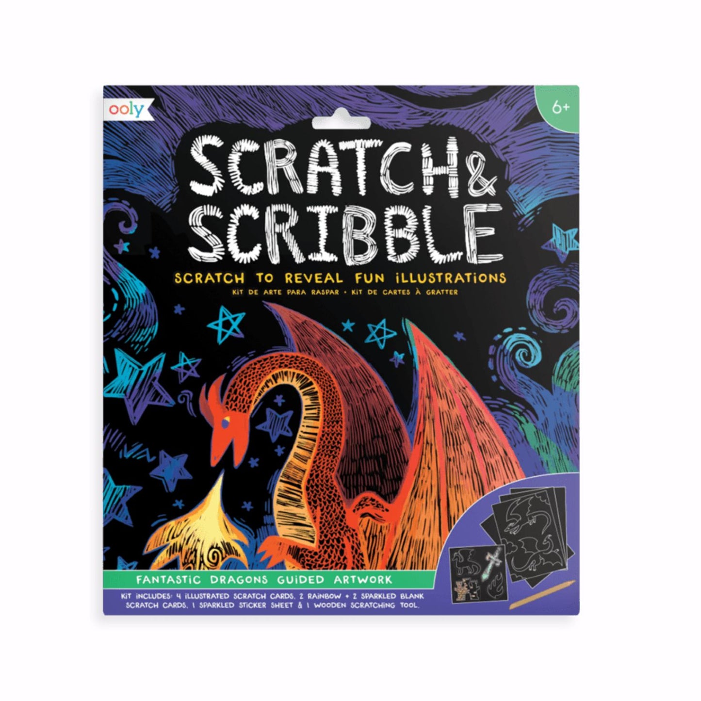 Scratch and Scribble Pad - Fantastic Dragons
