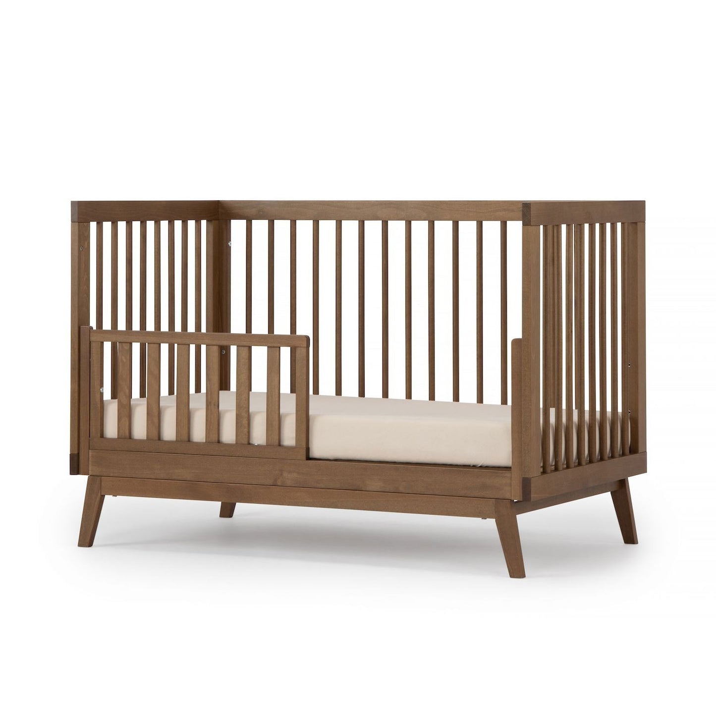 Dadada 3-in-1 Crib Conversion Kit - Toddler Bed Rail for Dadada Cribs - Walnut