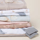 Burts Bees Rugby Stripe Organic Cotton Sleeper - Quarry