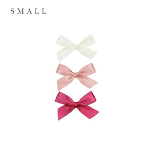 Lou Lou and Company Satin Bow 3 Pack: French Pink Clips