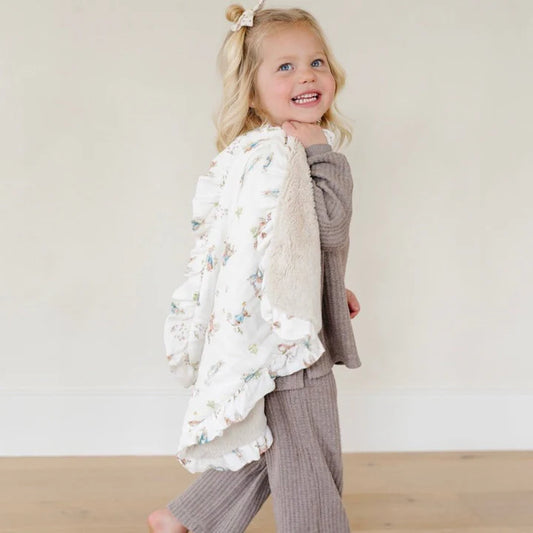 Saranoni Bamboo Rayon Muslin / Lush Mini Blanket - Peter Rabbit