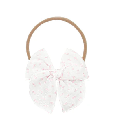 Lou Lou and Company Cloud Muslin Heirloom Bow Headband