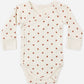 Quincy Mae Side Snap Bodysuit - Red Hearts