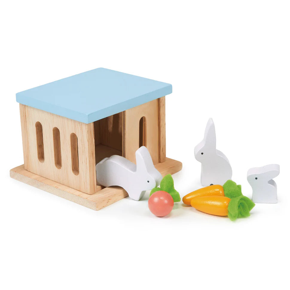 Mentari Toys Rabbit Hutch Pet Set