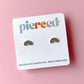 Pierced Co Rainbow Screw-Back Child Earrings - Multicolor