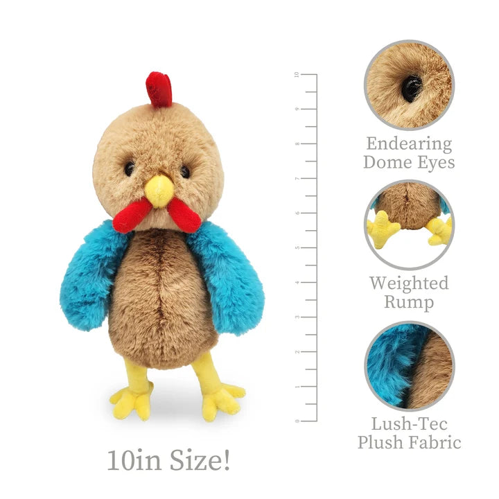 Beverly Hills Teddy Bear Company World Softest Plush Lushee 10 Inch - Rayra Chicken
