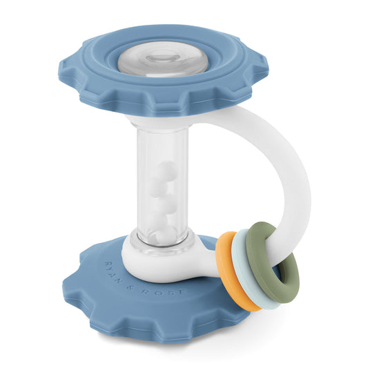 Ryan and Rose Gear Teether Rattle Toy - Oxford