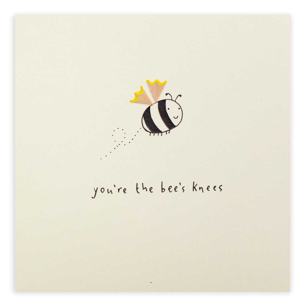 Ruth Jackson Pencil Shavings Card - Valentine Bee's Knees